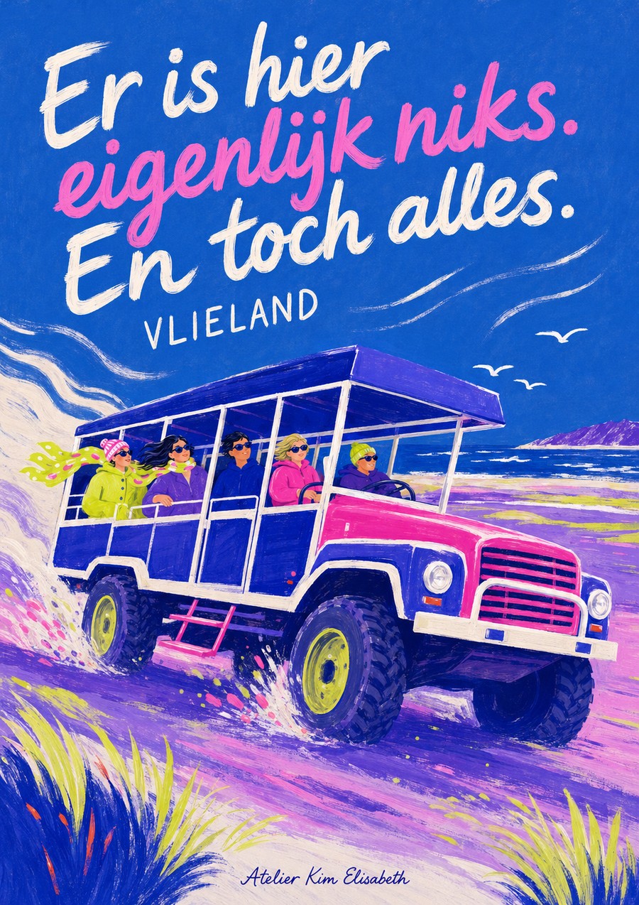 Ansichtkaart Vlieland: Er is hier eigenlijk niks. En toch alles.