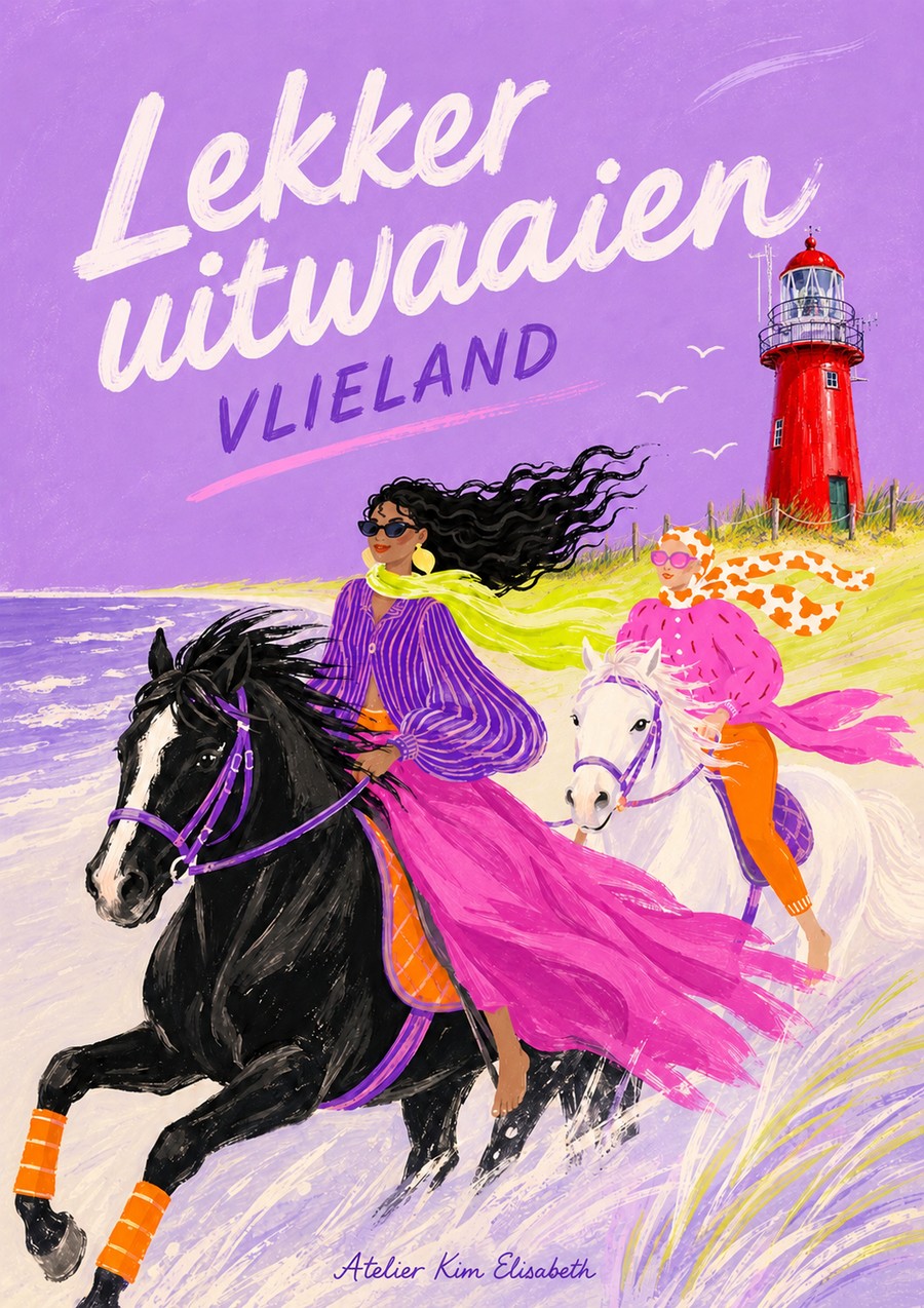 Ansichtkaart Vlieland: Lekker uitwaaien.